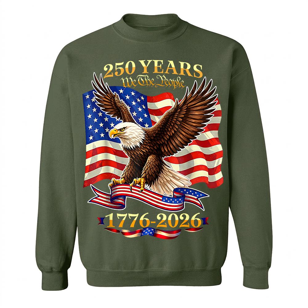 USA 250th Birthday T-Shirt, America 1776-2026 250 Years Fourth of July Tee Hv01