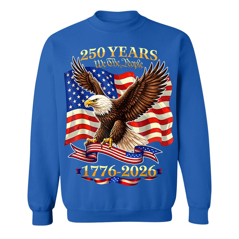 USA 250th Birthday T-Shirt, America 1776-2026 250 Years Fourth of July Tee Hv01