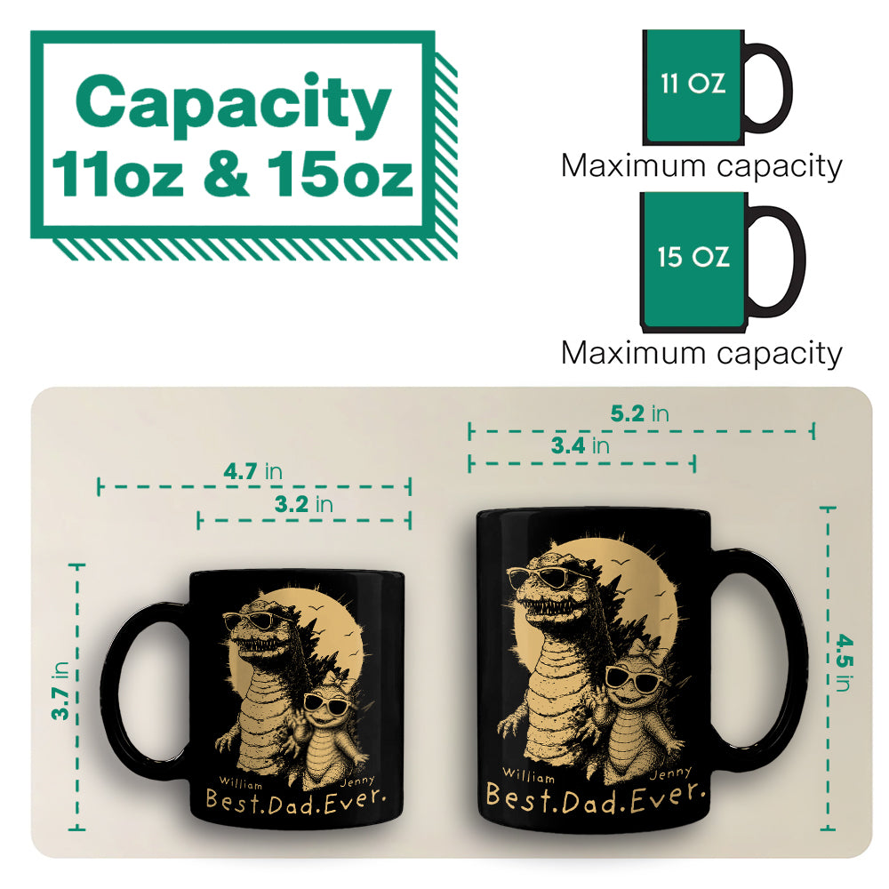 Personalized Best Dad Ever Dadzilla Mug Father's Day Gifts for Dad Funny Papa Mug T1807 Hv01