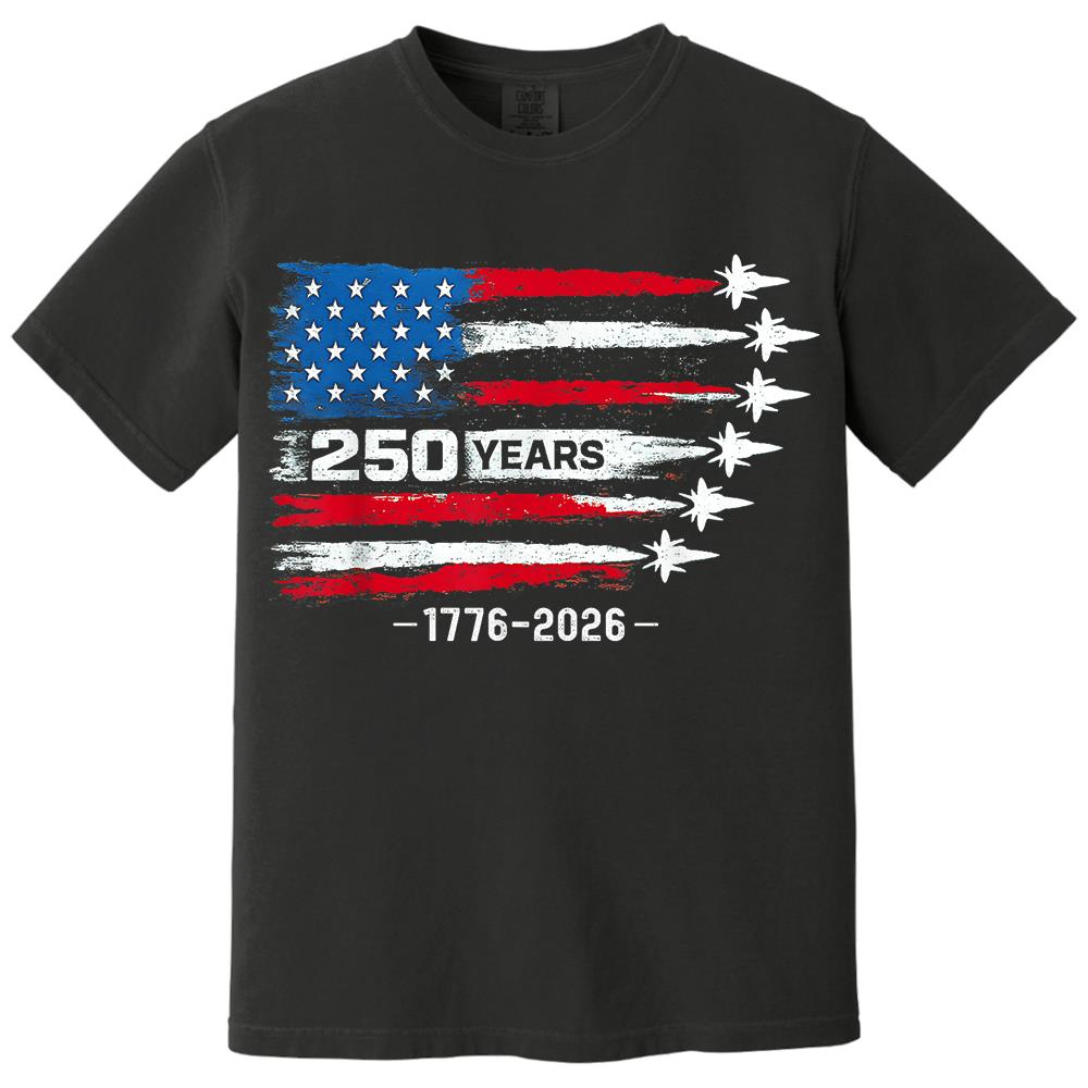 USA 250th Anniversary T-Shirt, America 250 Years 1776-2026 4th of July Tee Hv01
