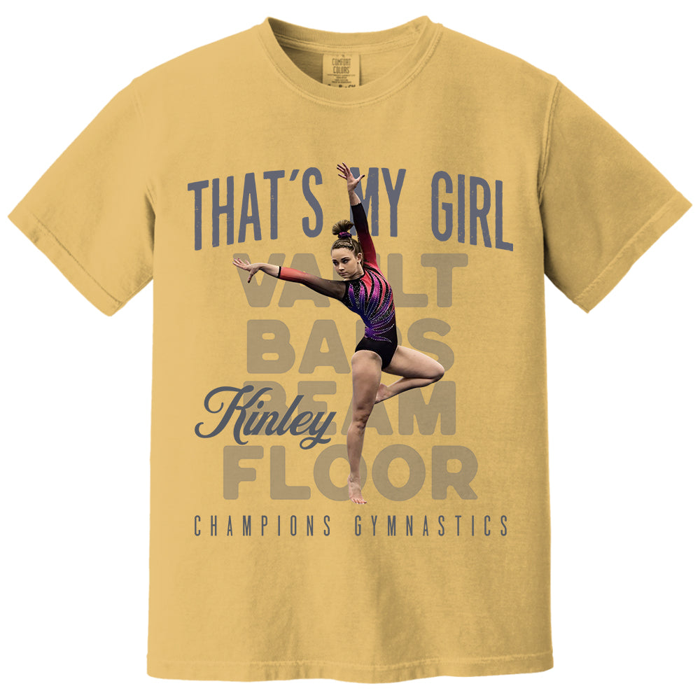 That's My Girl -Custom Photo Gymnast Shirt - Gymnastics Mom, Dad, Family Shirt A2110