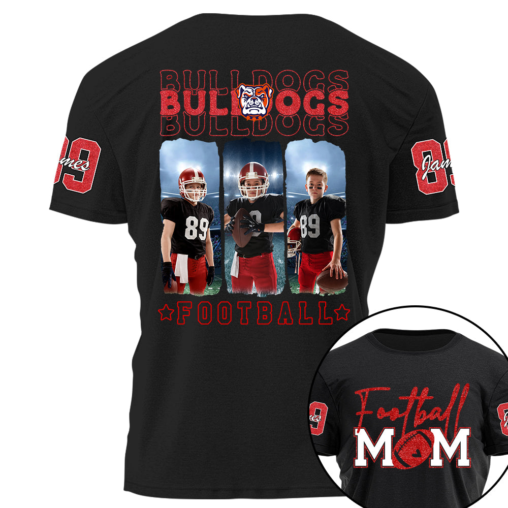 Custom Photo Football Game Day Personalized Shirt Custom Team Name Na02 Hv01