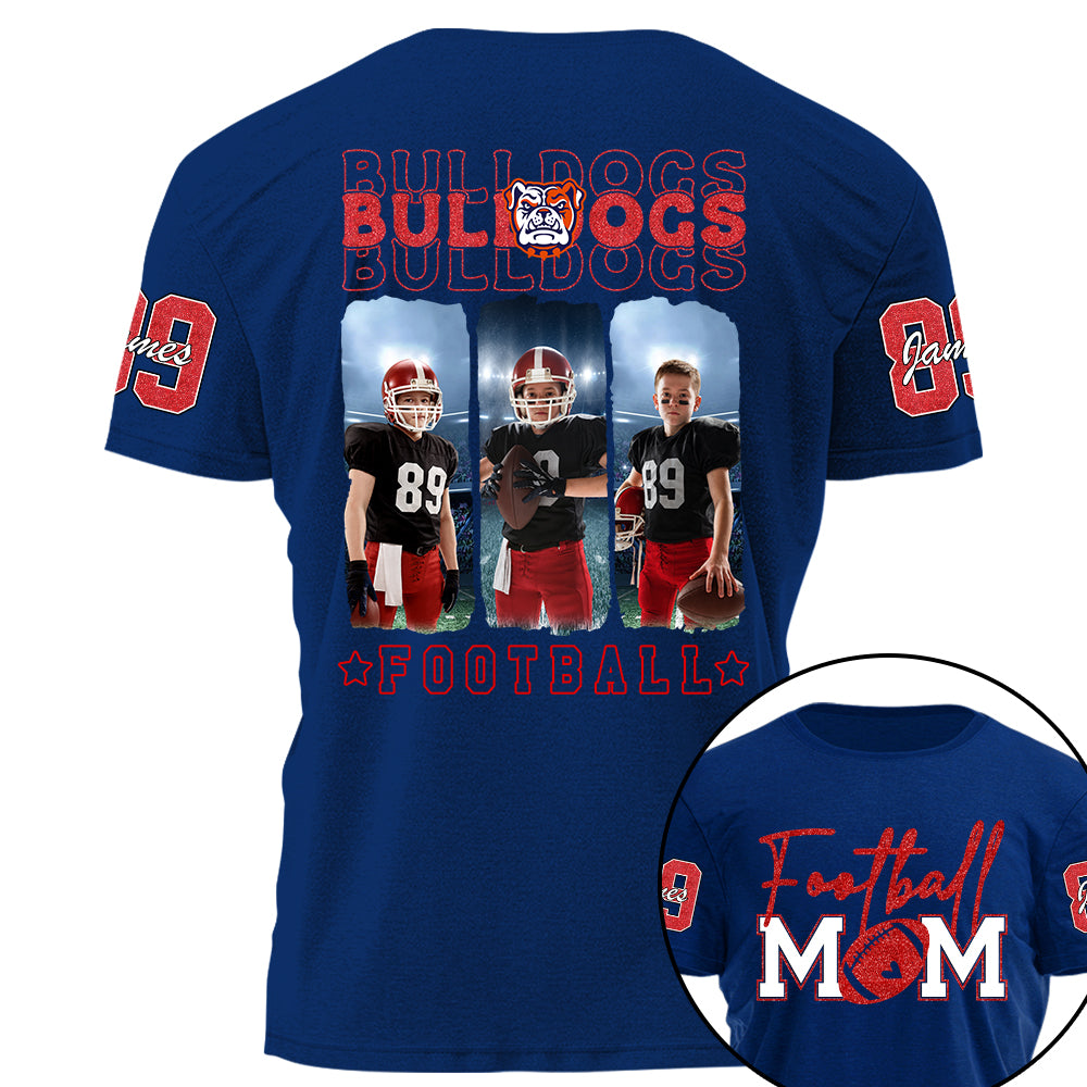 Custom Photo Football Game Day Personalized Shirt Custom Team Name Na02 Hv01