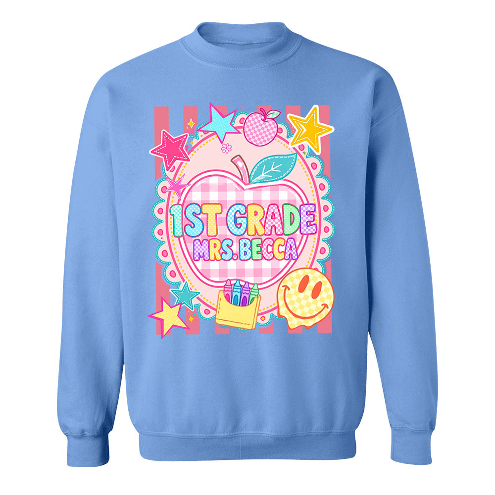 Personalized First Day Of School Shirt, Custom Name & Grade, Back To School Tee L0411 T24