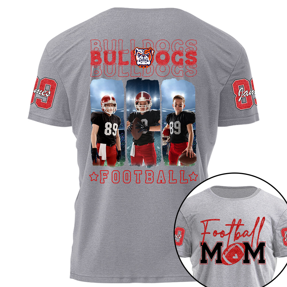 Custom Photo Football Game Day Personalized Shirt Custom Team Name Na02 Hv01