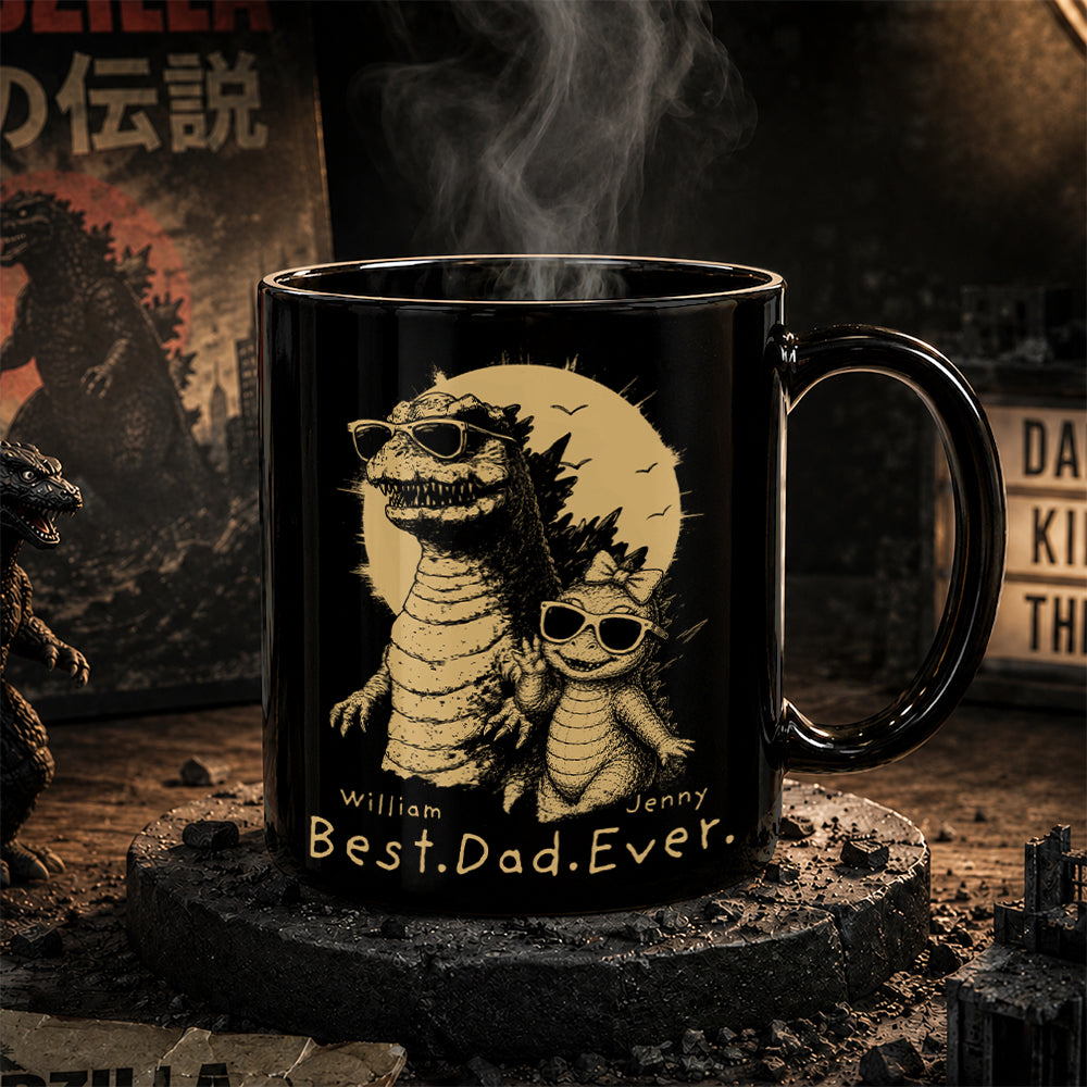 Personalized Best Dad Ever Dadzilla Mug Father's Day Gifts for Dad Funny Papa Mug T1807 Hv01