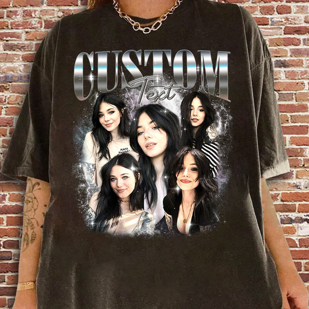 Comfort Colors Custom Your Own Shirt, Custom Bootleg Tee, Custom Photo Vintage Graphic 90s Shirts, Custom Girlfriend Tee, Insert Your Design