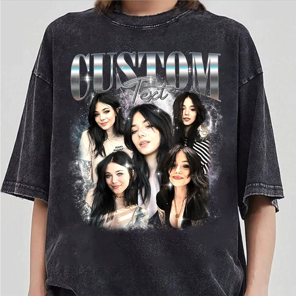 Comfort Colors Custom Your Own Shirt, Custom Bootleg Tee, Custom Photo Vintage Graphic 90s Shirts, Custom Girlfriend Tee, Insert Your Design