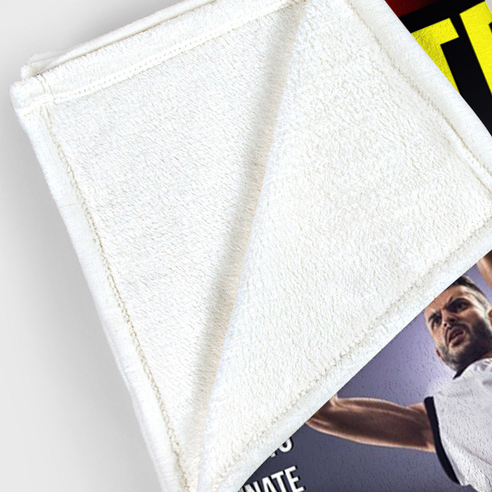 Personalized Basketball Magazine Cover Blanket - Basketball Lovers Gift