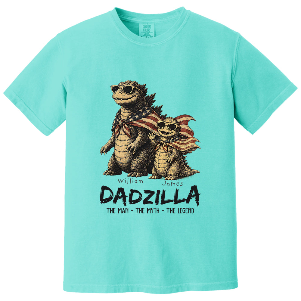 Custom Dadzilla The Man The Myth The Legend Shirt , Gifts For Father Day L0411 VH01