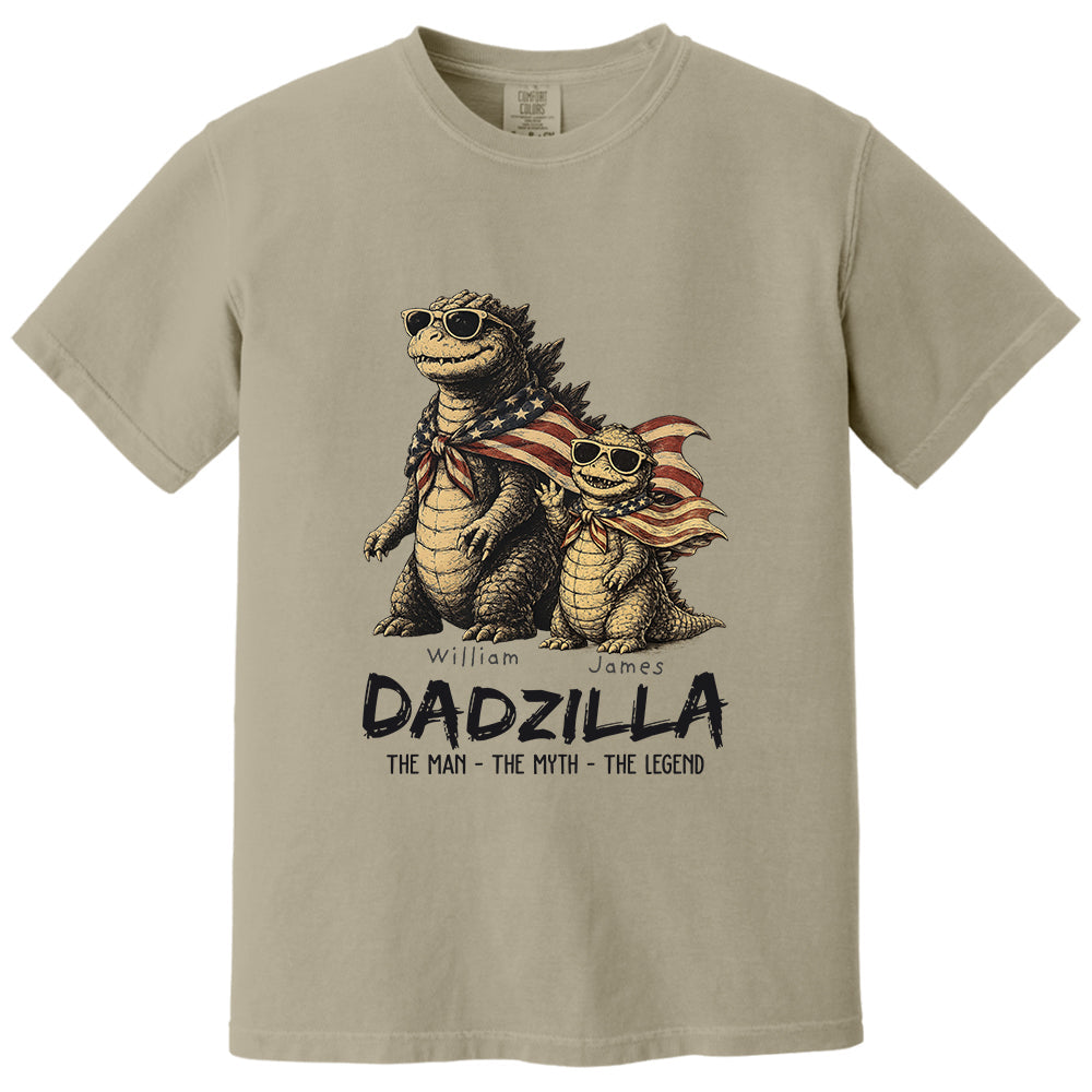 Custom Dadzilla The Man The Myth The Legend Shirt , Gifts For Father Day L0411 VH01