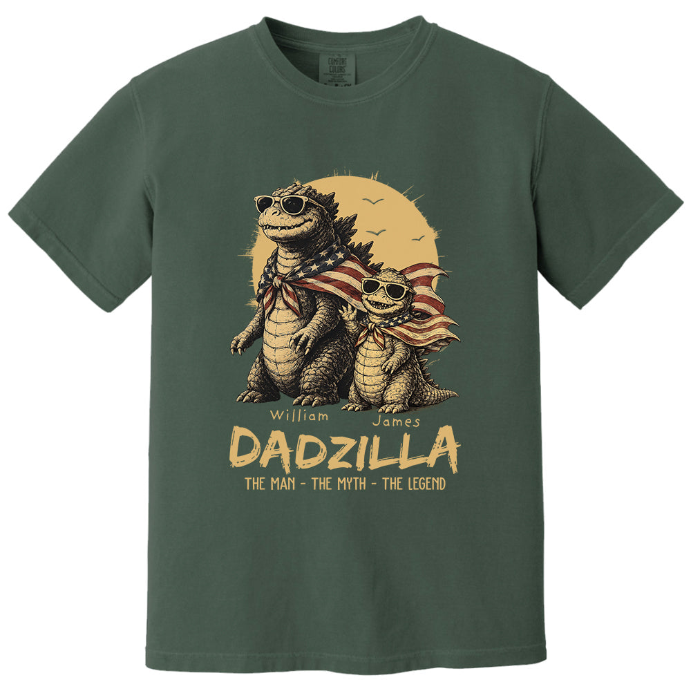 Custom Dadzilla The Man The Myth The Legend Shirt , Gifts For Father Day L0411 VH01