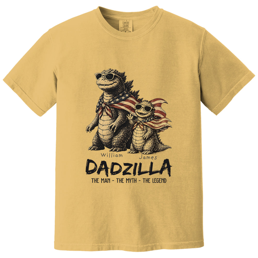 Custom Dadzilla The Man The Myth The Legend Shirt , Gifts For Father Day L0411 VH01