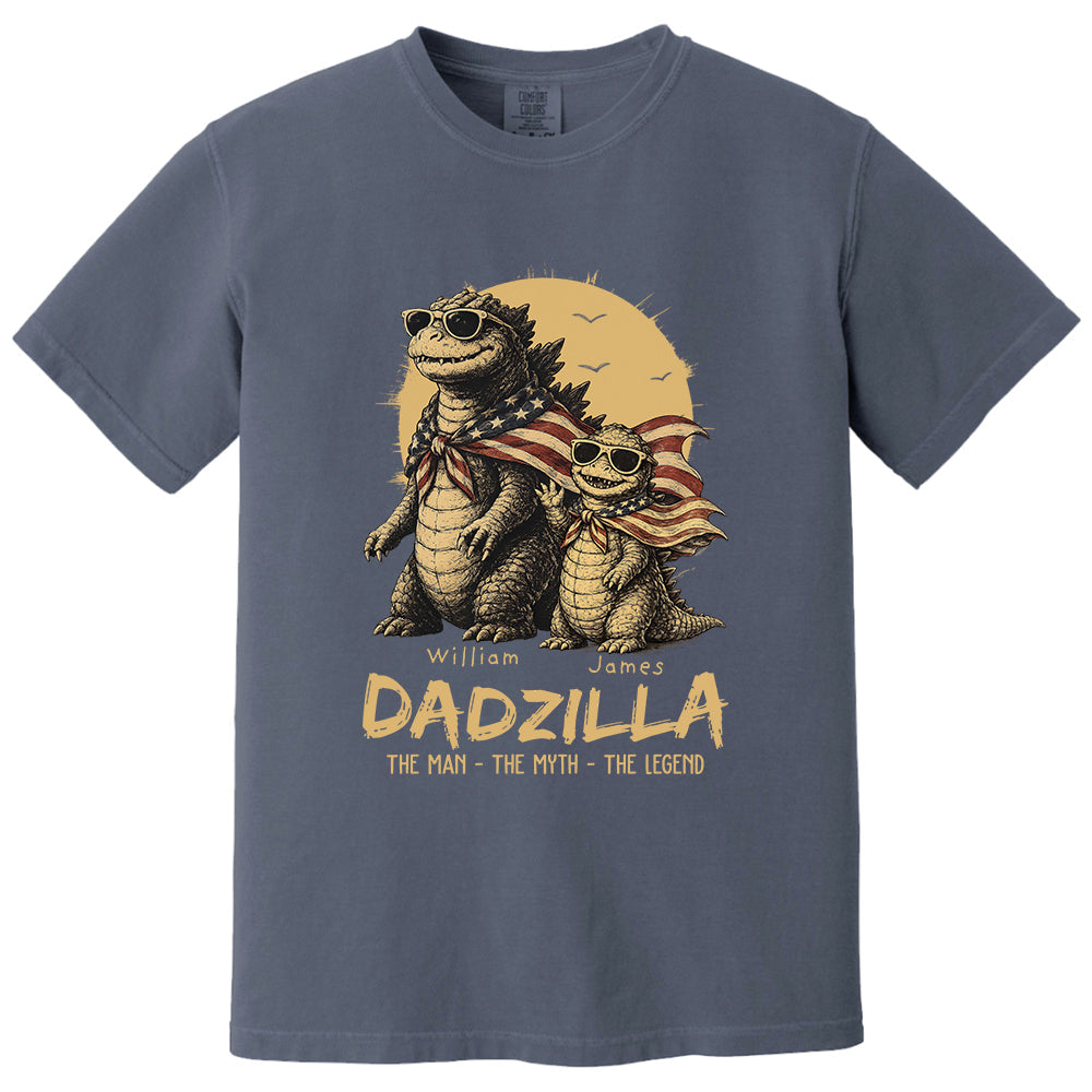 Custom Dadzilla The Man The Myth The Legend Shirt , Gifts For Father Day L0411 VH01