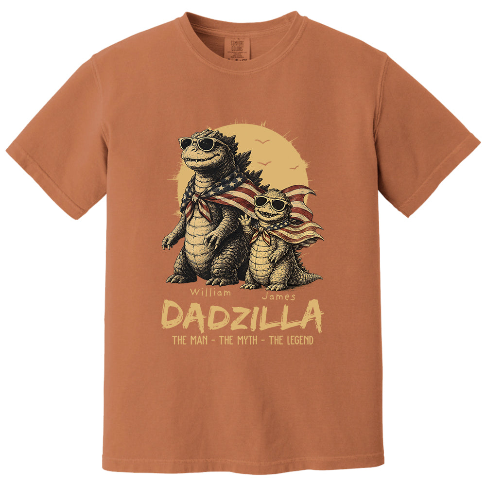 Custom Dadzilla The Man The Myth The Legend Shirt , Gifts For Father Day L0411 VH01