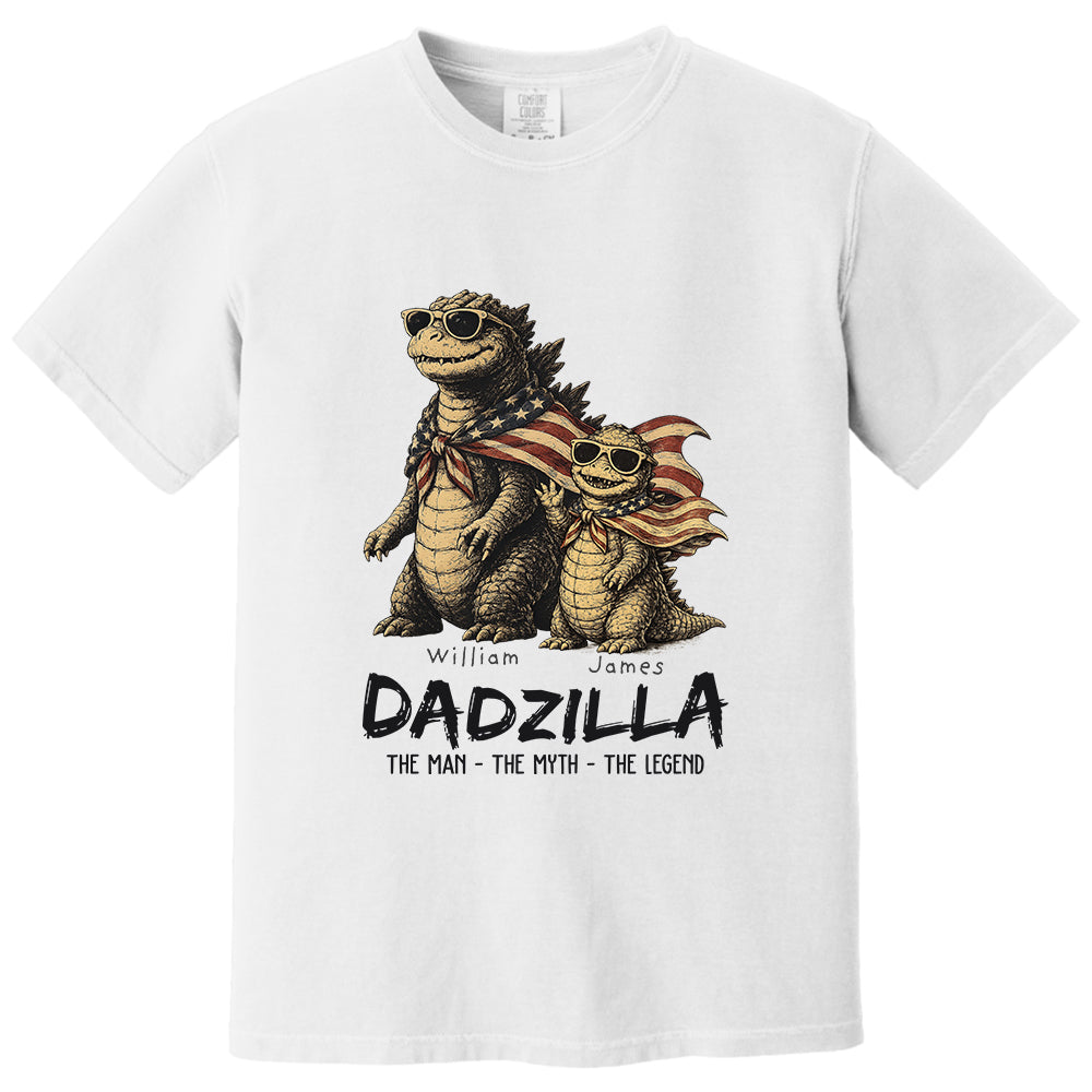 Custom Dadzilla The Man The Myth The Legend Shirt , Gifts For Father Day L0411 VH01