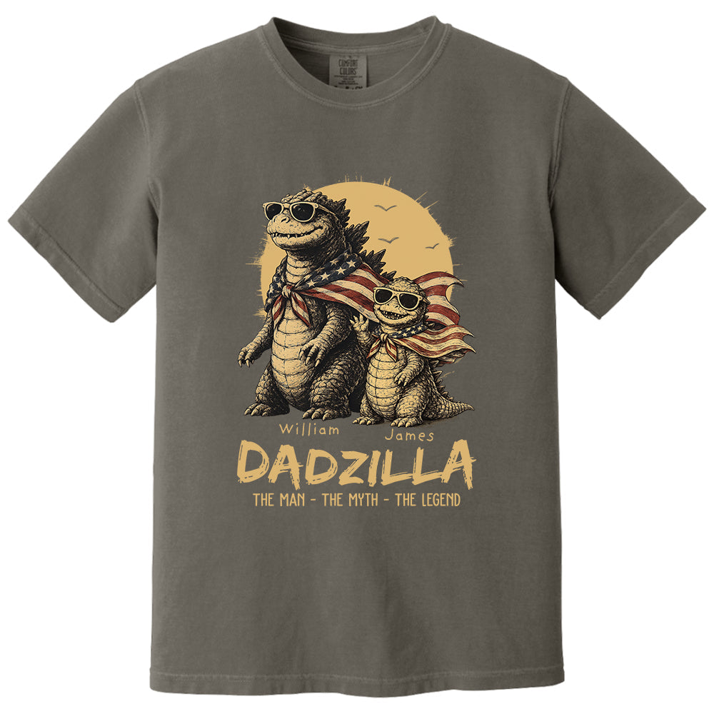 Custom Dadzilla The Man The Myth The Legend Shirt , Gifts For Father Day L0411 VH01