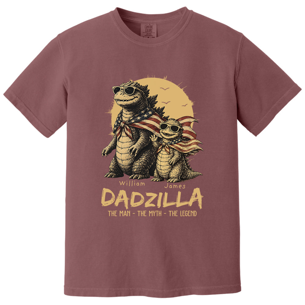Custom Dadzilla The Man The Myth The Legend Shirt , Gifts For Father Day L0411 VH01