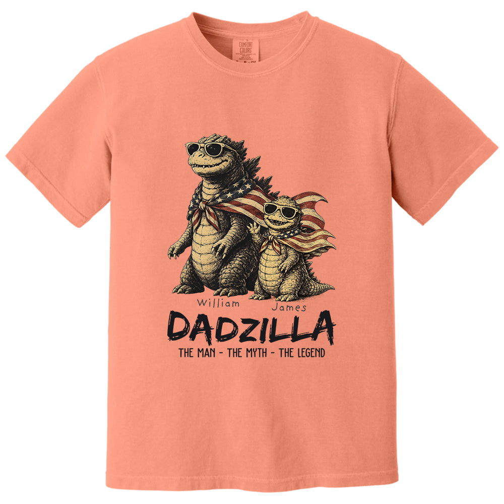 Custom Dadzilla The Man The Myth The Legend Shirt , Gifts For Father Day L0411 VH01