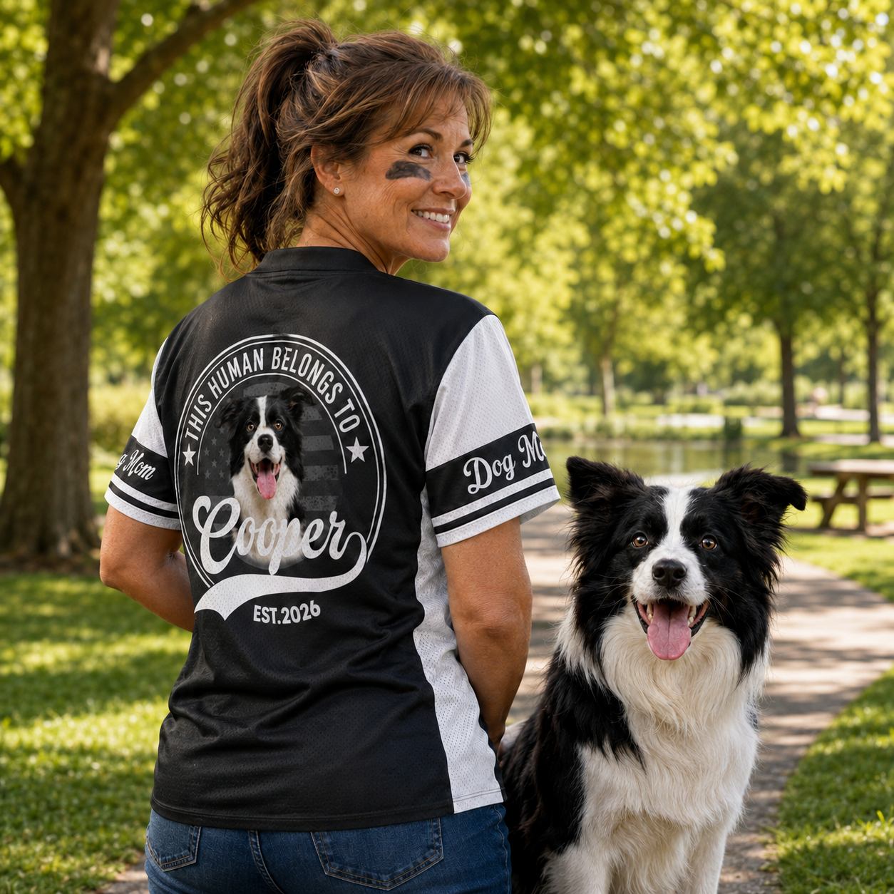 Custom Life Is Better With A Dog, Personalized Football Jersey Shirt, Gift For Dog Lover T1807 TH23