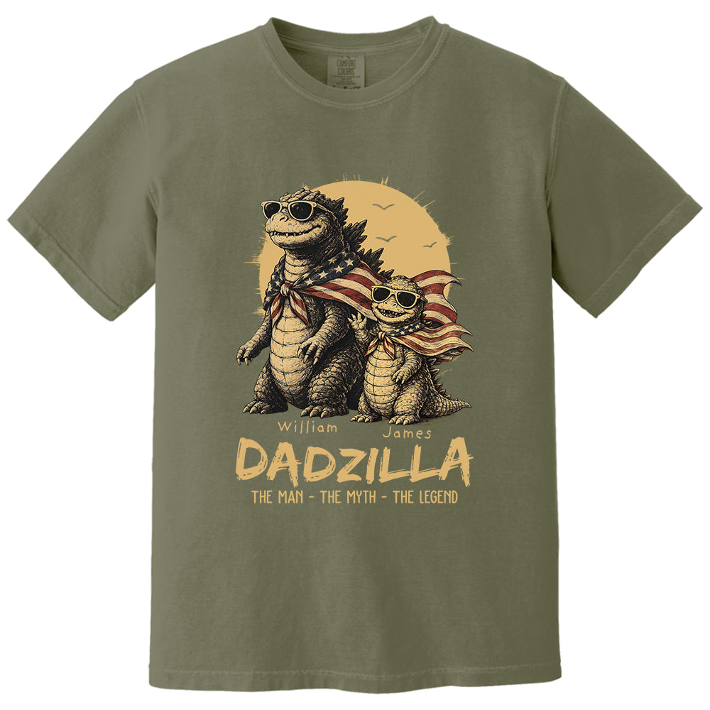 Custom Dadzilla The Man The Myth The Legend Shirt , Gifts For Father Day L0411 VH01