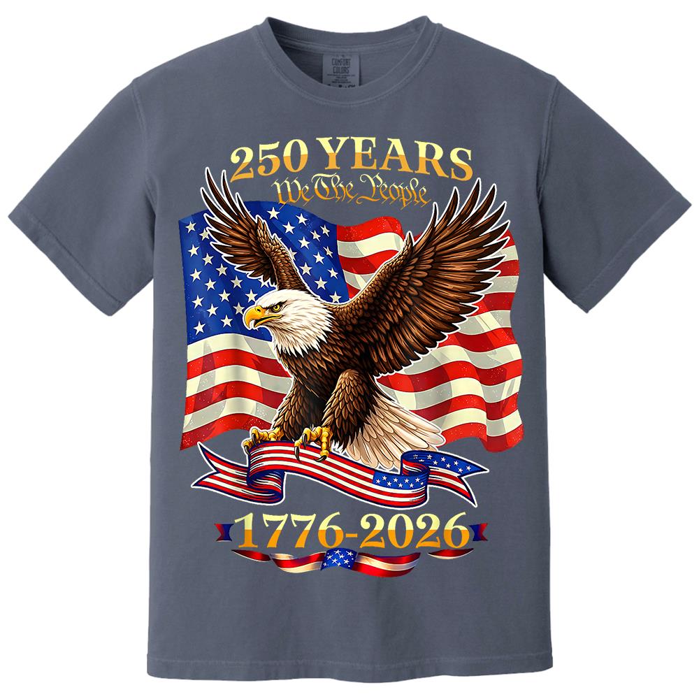 USA 250th Birthday T-Shirt, America 1776-2026 250 Years Fourth of July Tee Hv01