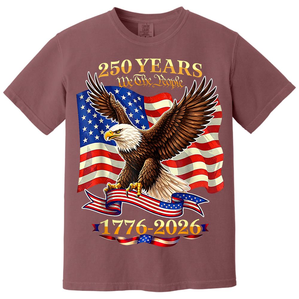 USA 250th Birthday T-Shirt, America 1776-2026 250 Years Fourth of July Tee Hv01