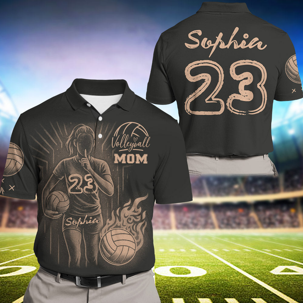 Personalized Bleach Style Volleyball Shirt For Volleyball Mom Pt99