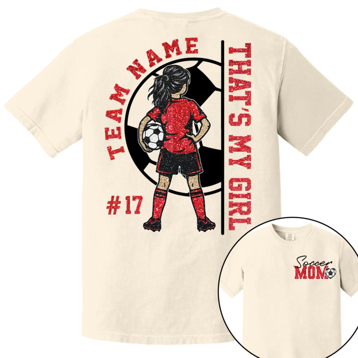 Personalized That’s My Girl Soccer Shirt, Custom Player Name & Number T-Shirt, Soccer Mom Gift Na02 Hv01 DH09