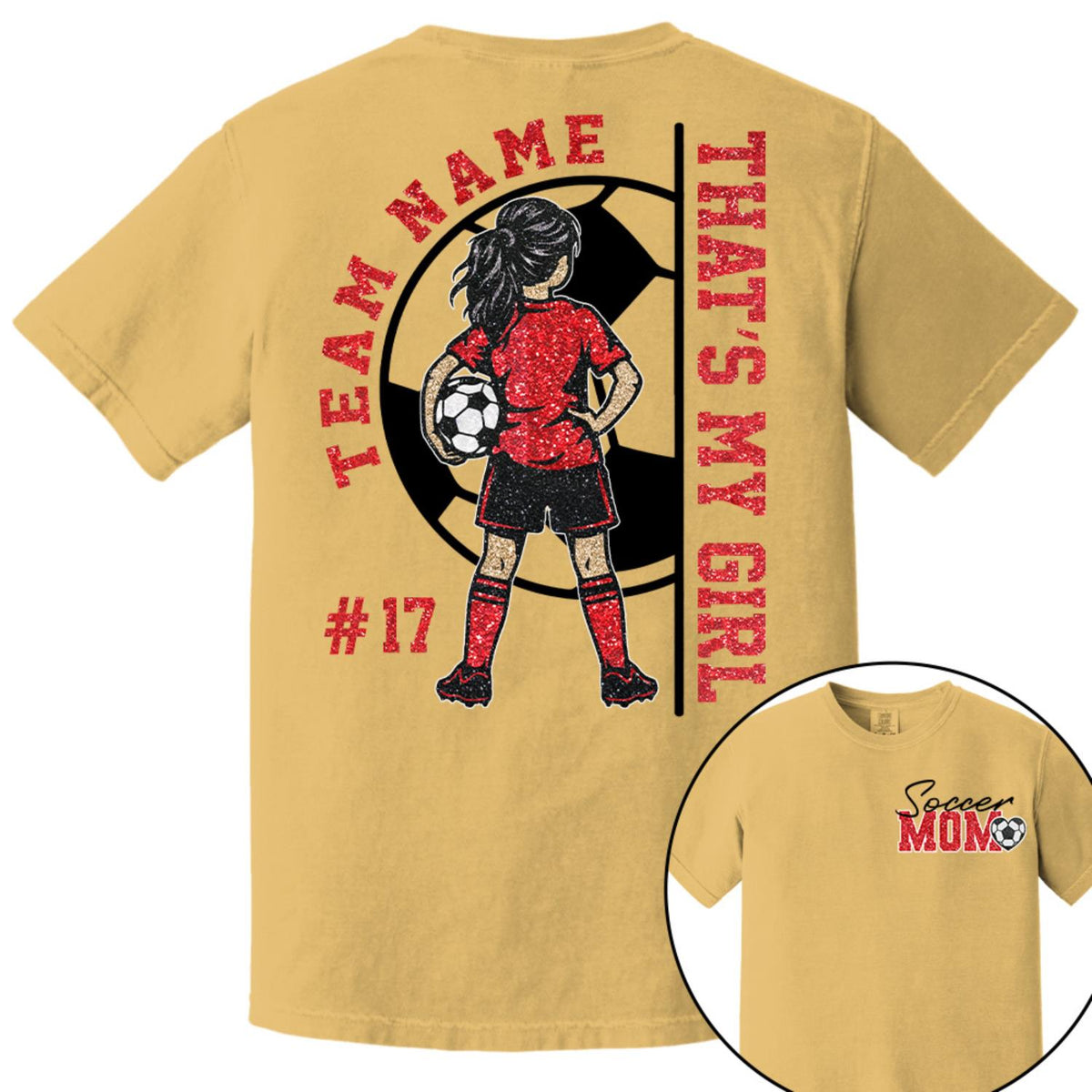 Personalized That’s My Girl Soccer Shirt, Custom Player Name & Number T-Shirt, Soccer Mom Gift Na02 Hv01 DH09