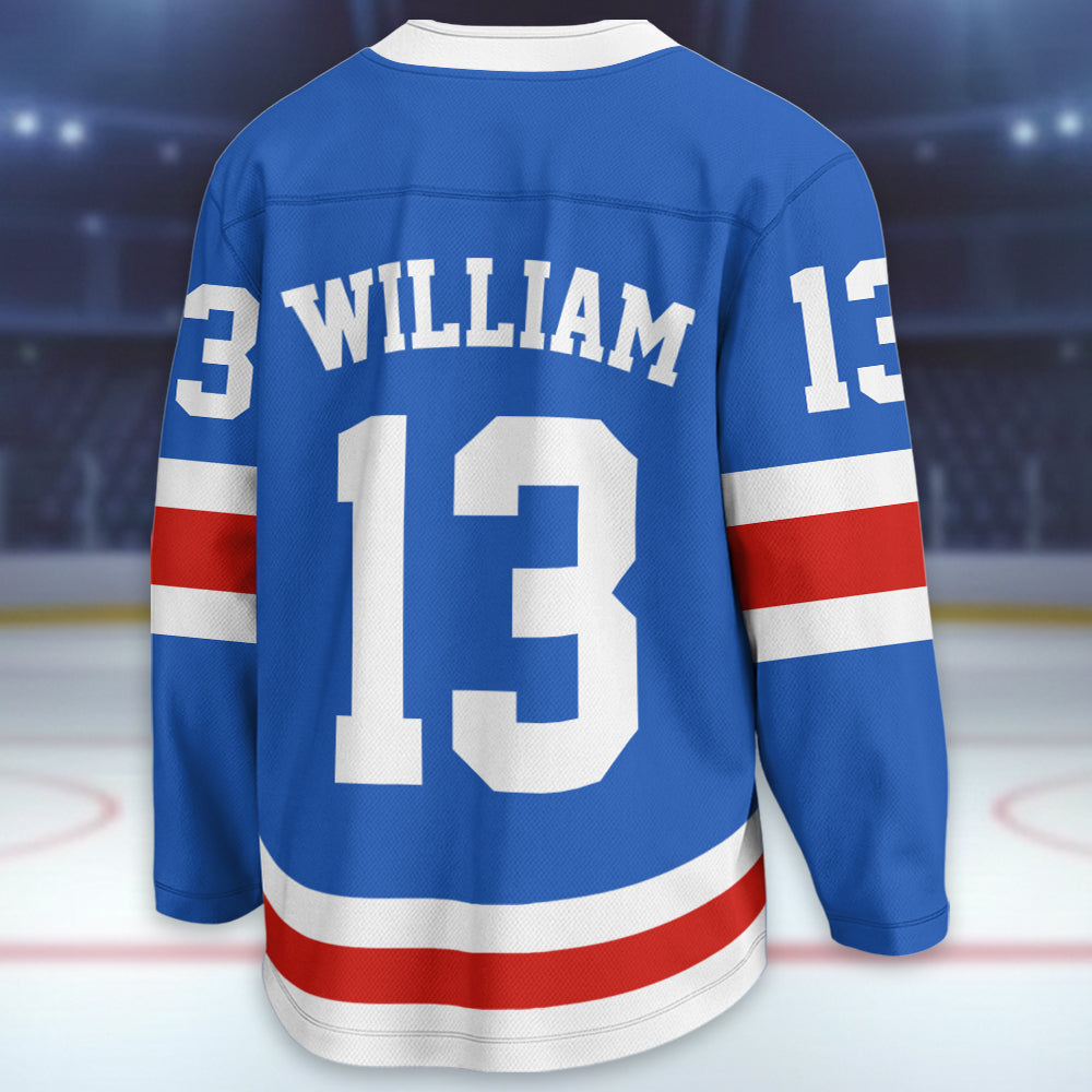 Feels Like A Penalty Box Kind Of Day - Funny Hockey Jersey - Personalized Name and Number Ice Hockey Player A2110 Hv01