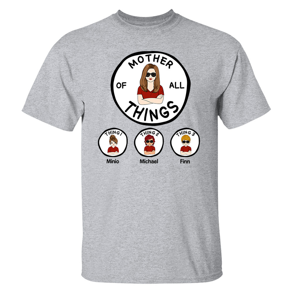 Grandma Of All Things Personalized Shirt - Mother's Day, Birthday Gift For Mom Li29