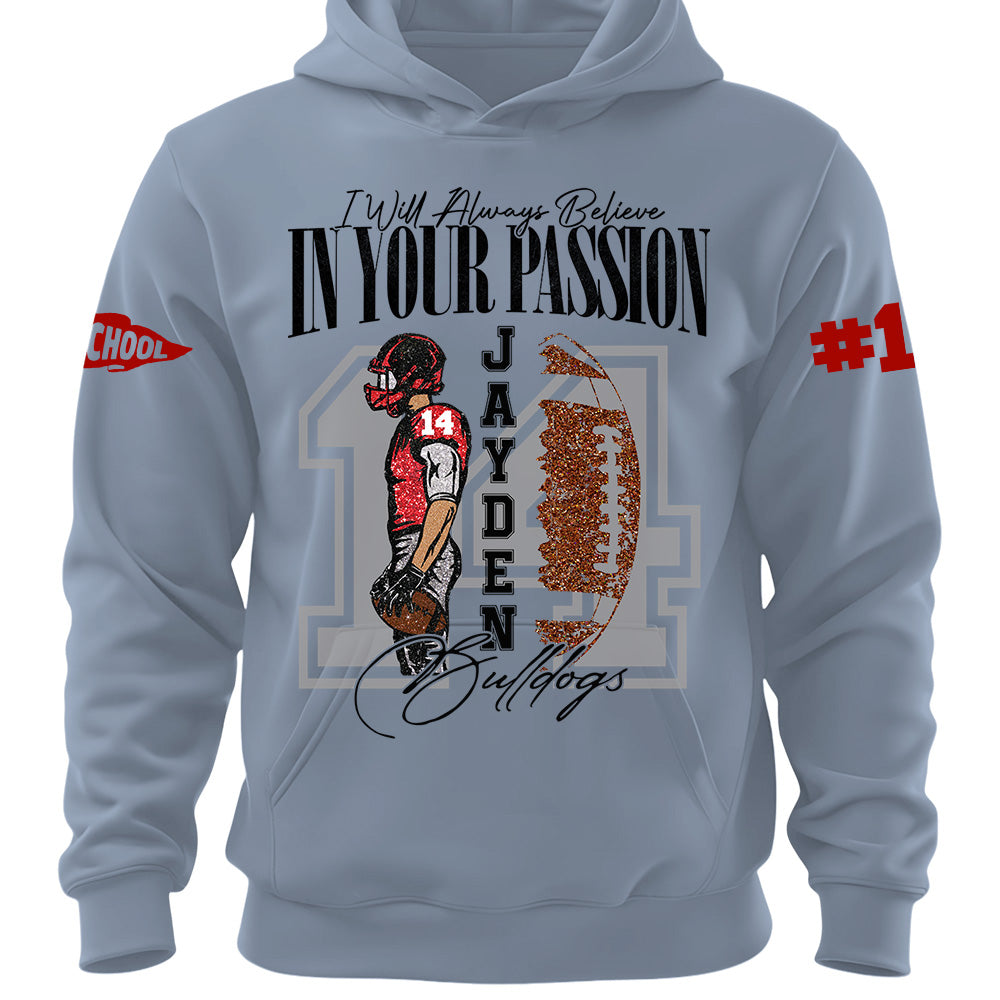 Personalized Vintage “Biggest Fan” Football Shirt, Custom School Team Name, Game Day Shirt, Gift For Football Lovers T1807 Pt99