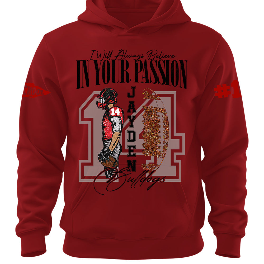 Personalized Vintage “Biggest Fan” Football Shirt, Custom School Team Name, Game Day Shirt, Gift For Football Lovers T1807 Pt99