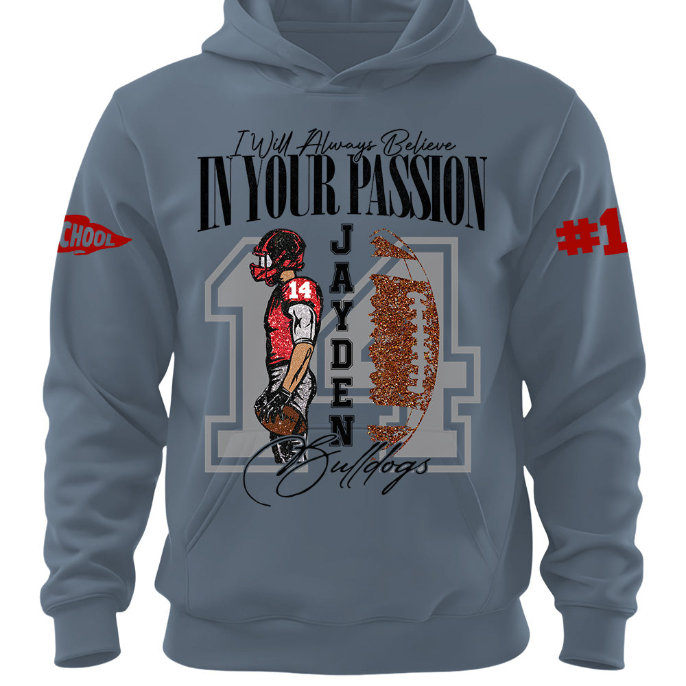 Personalized Vintage “Biggest Fan” Football Shirt, Custom School Team Name, Game Day Shirt, Gift For Football Lovers T1807 Pt99