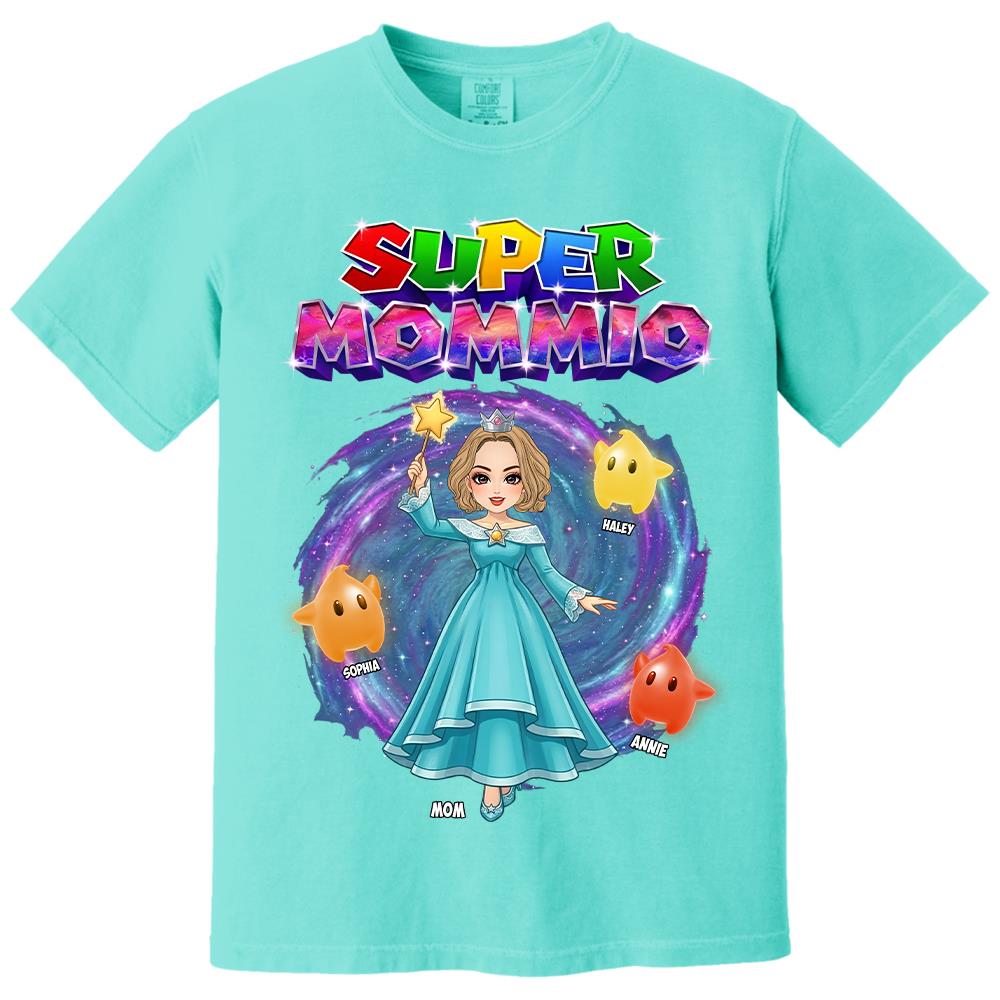 Super Mommio Galaxy Customized Shirt, Gift For Mommy Mama,Mother's Day Shirt Na02 Hv01