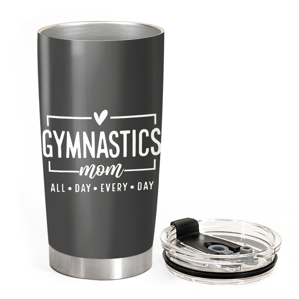I'll Always Be Your Biggest Fan - Custom Gymnast's Photo Tumbler -  Gift for Gymnastics Mom, Dad, Family... A2110
