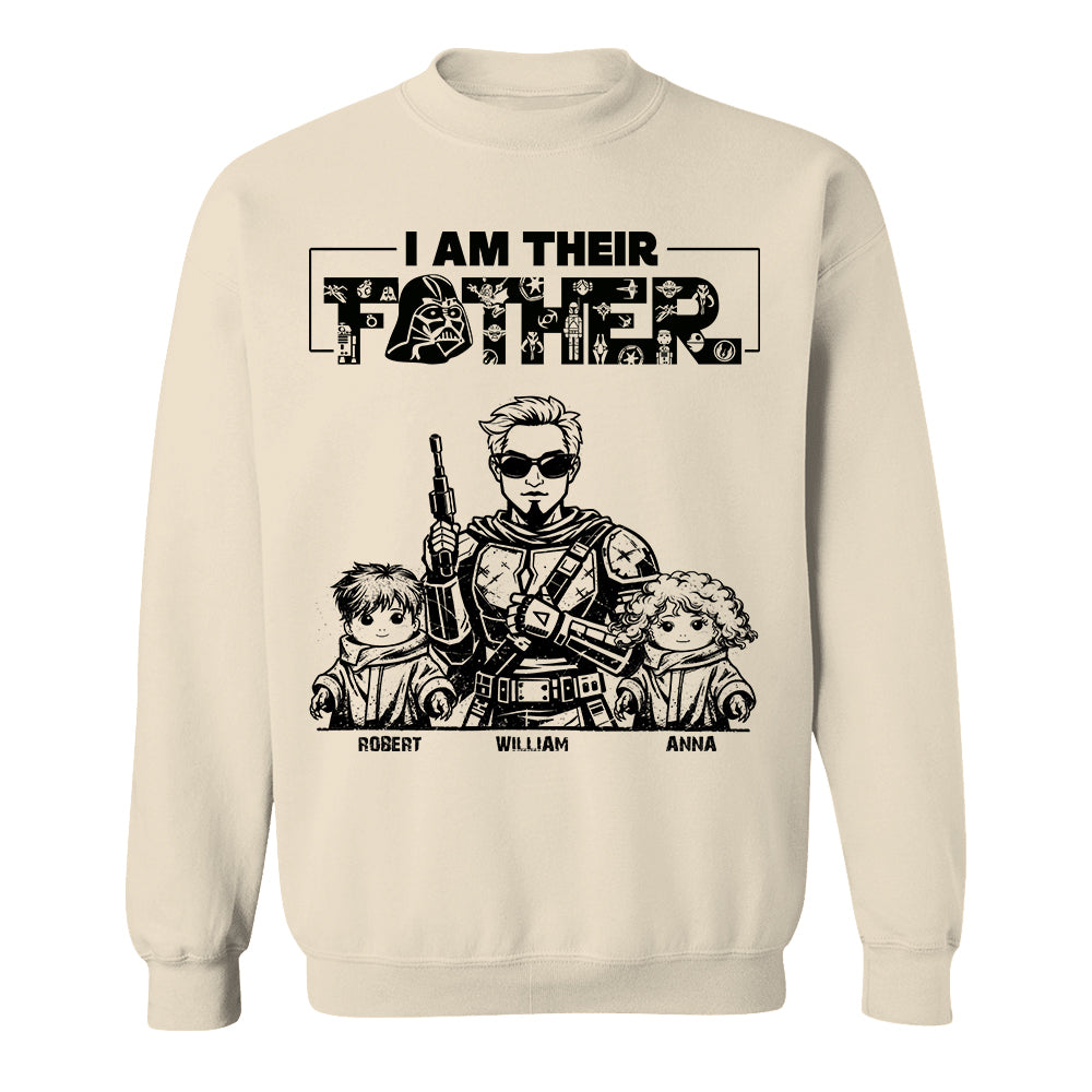 I Am Their Father - Personalized Vintage Style Shirt For Dad Father's Day 2026 NA04 Hv01