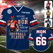 Custom He's Not Just My Son He's Favorite Football Player Shirt, Sports Mom Gift L0411 Hv01