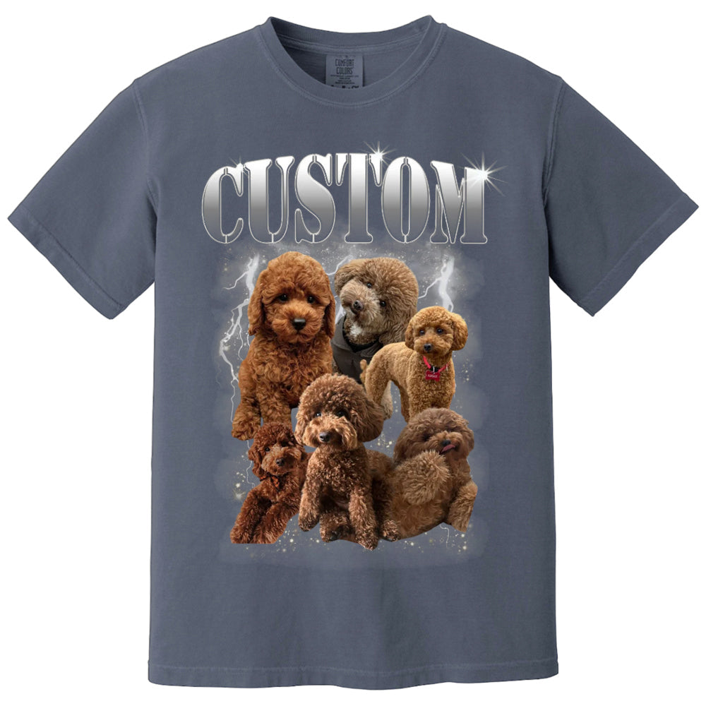 Custom Bootleg Rap PET Shirt, Custom Pet, Custom Retro Graphic 90s Tshirt, Dog Bootleg Shirt, Your Own Bootleg Your Design