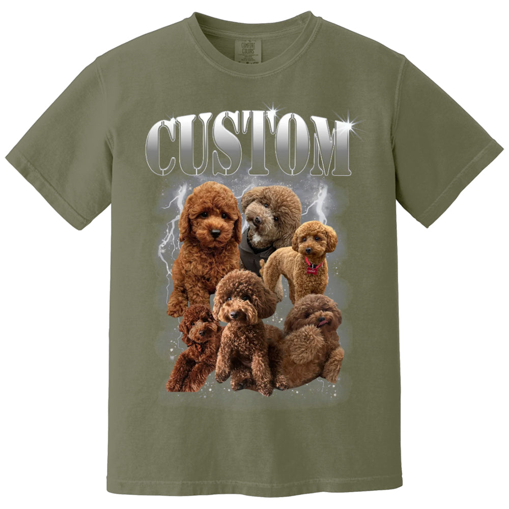 Custom Bootleg Rap PET Shirt, Custom Pet, Custom Retro Graphic 90s Tshirt, Dog Bootleg Shirt, Your Own Bootleg Your Design