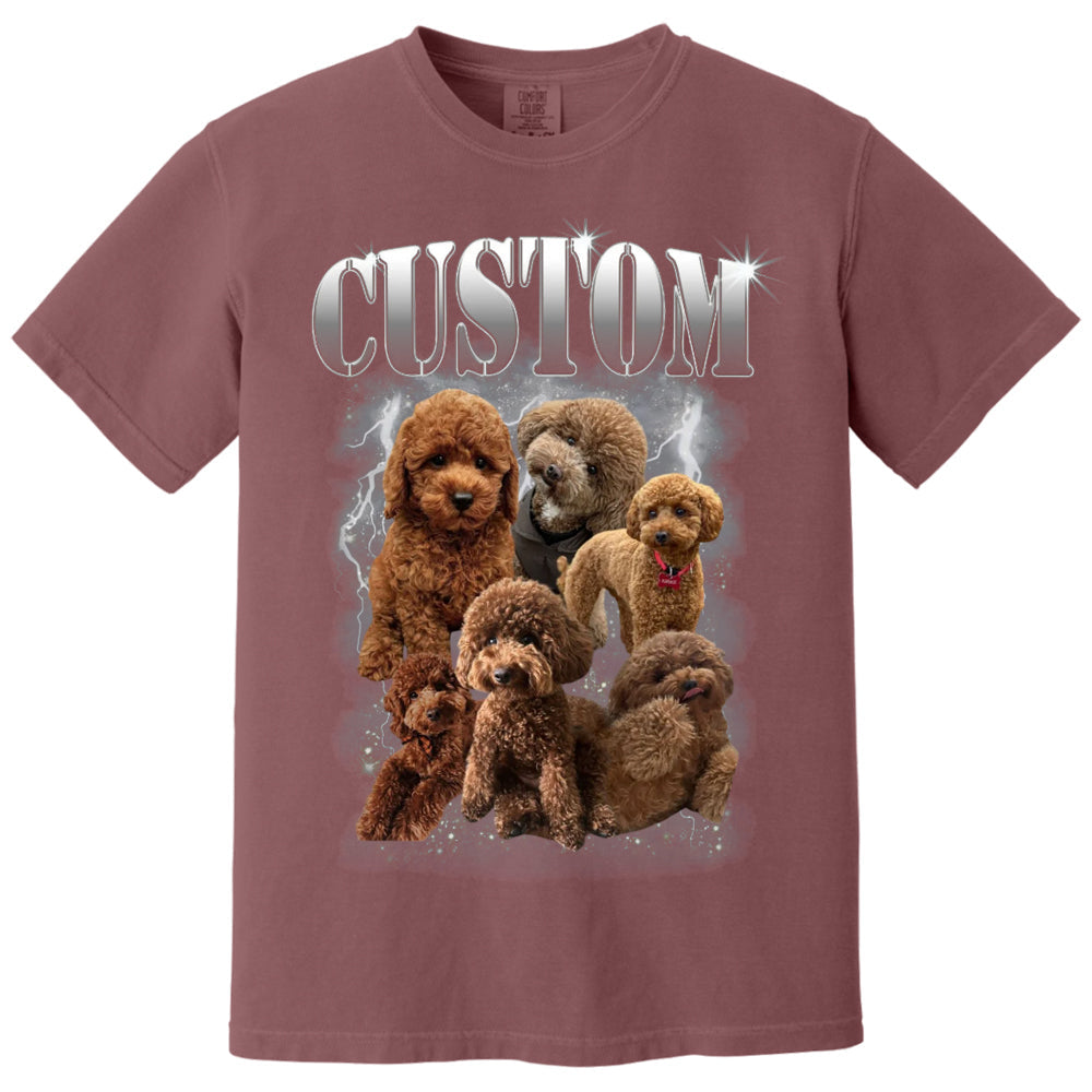 Custom Bootleg Rap PET Shirt, Custom Pet, Custom Retro Graphic 90s Tshirt, Dog Bootleg Shirt, Your Own Bootleg Your Design