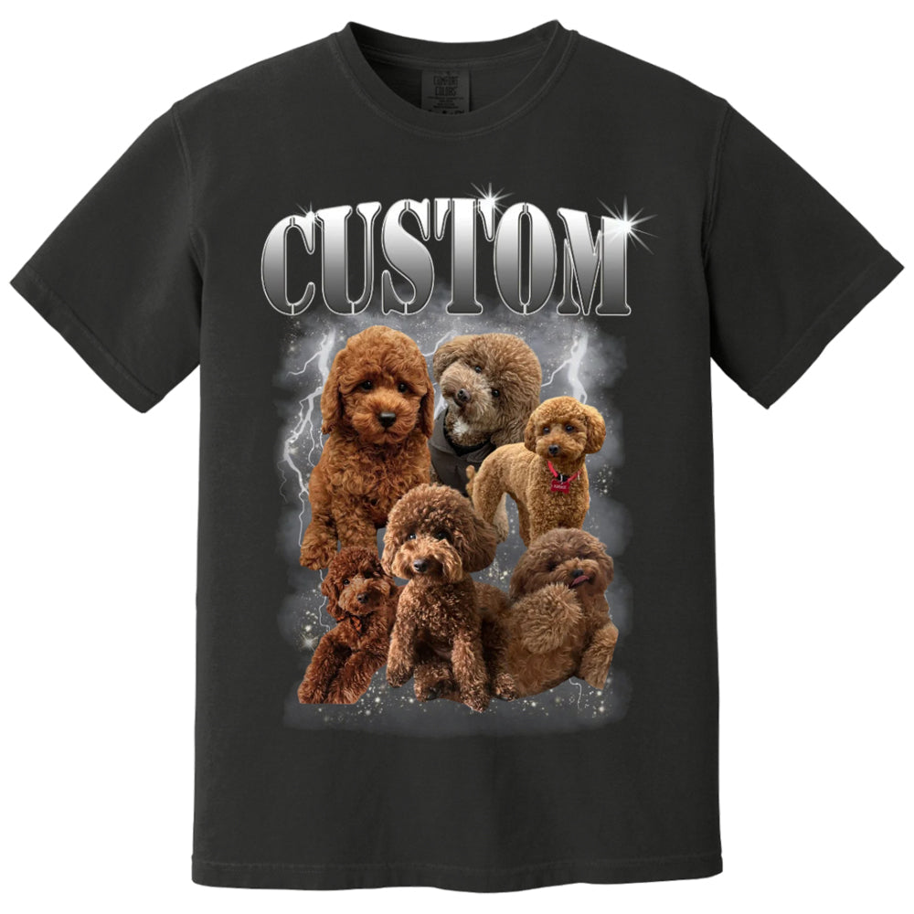 Custom Bootleg Rap PET Shirt, Custom Pet, Custom Retro Graphic 90s Tshirt, Dog Bootleg Shirt, Your Own Bootleg Your Design