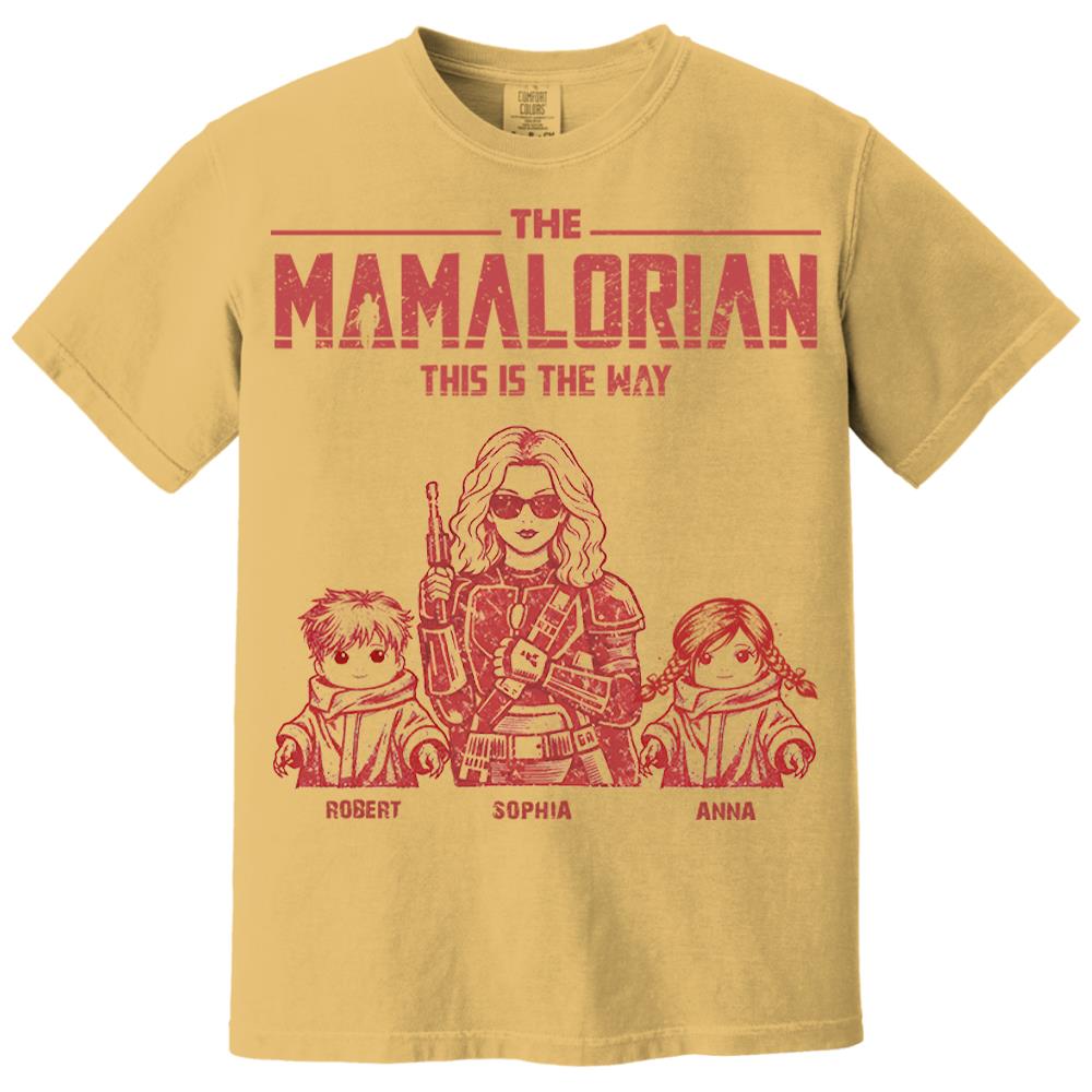 The Momalorian This Is The Way - Personalized Vintage Style Shirt For Mom (Mom/Dad Version) Nh00