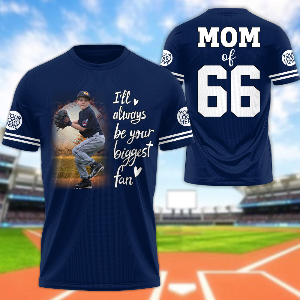 I'll Be Your Biggest Fan, Custom Photo Baseball Shirt, Gift For Baseball Lovers A2110 T24