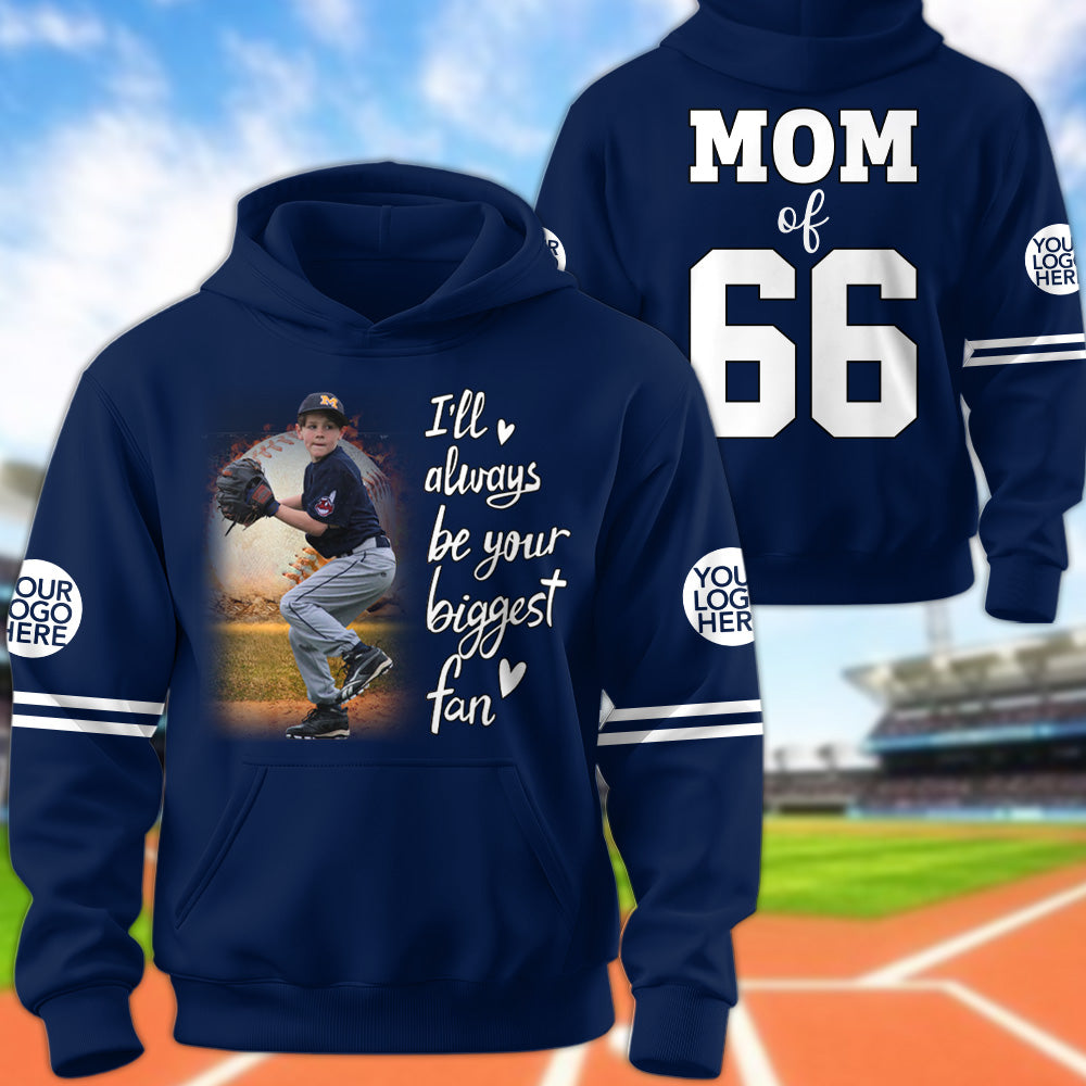 I'll Be Your Biggest Fan, Custom Photo Baseball Shirt, Gift For Baseball Lovers A2110 T24
