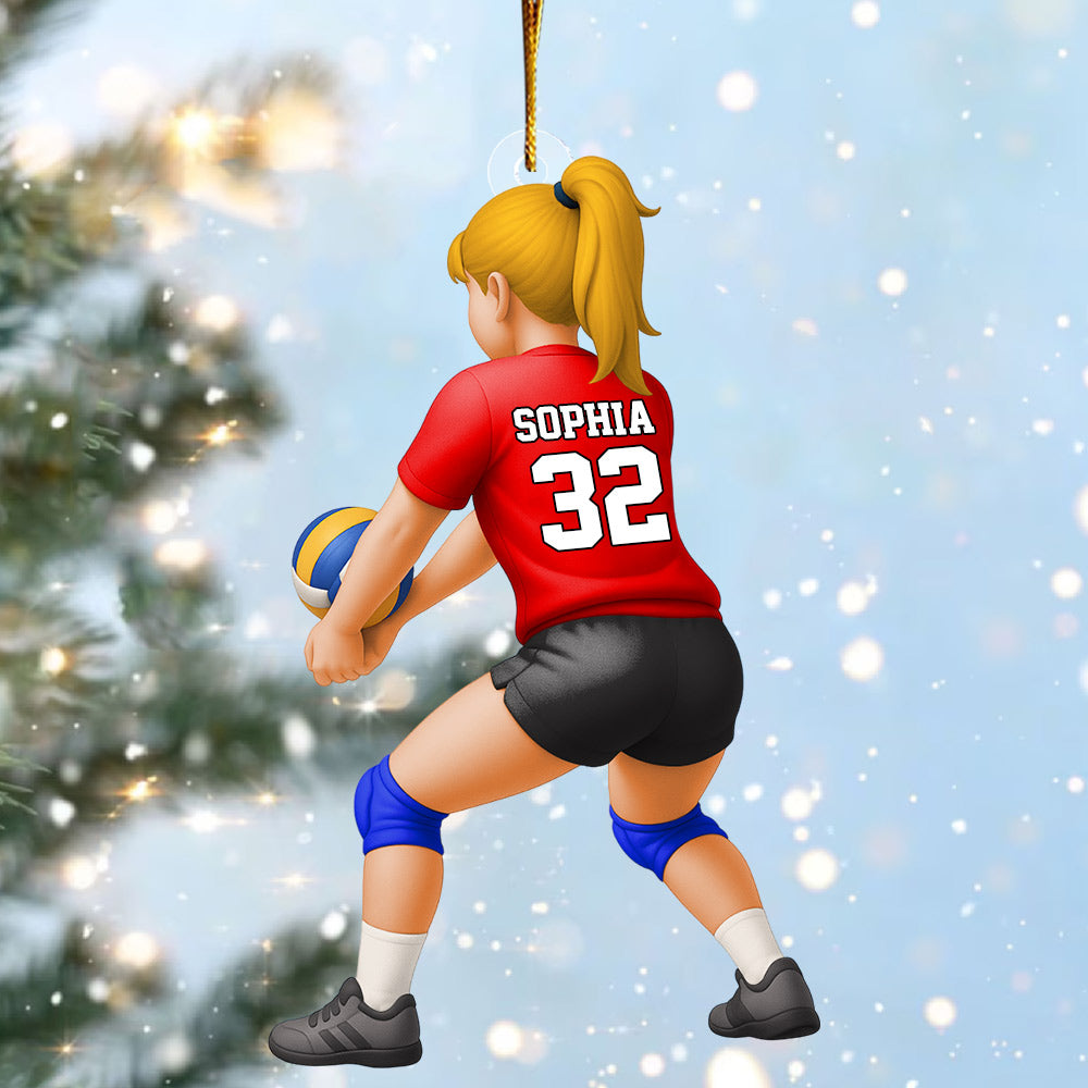 Personalized Volleyball Libero Acrylic Ornament, Gift For Volleyball Players Li29