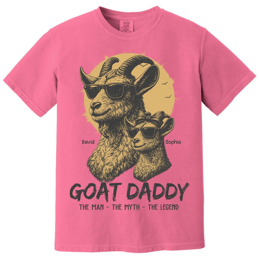 Personalized Goat Daddy Shirt, Funny Father's Day Gift For Dad L0411 Hv01