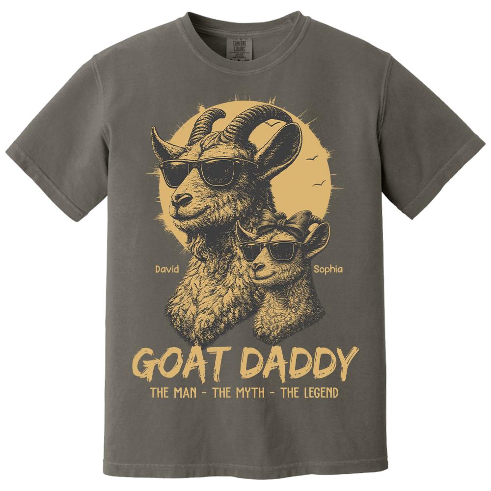 Personalized Goat Daddy Shirt, Funny Father's Day Gift For Dad L0411 Hv01