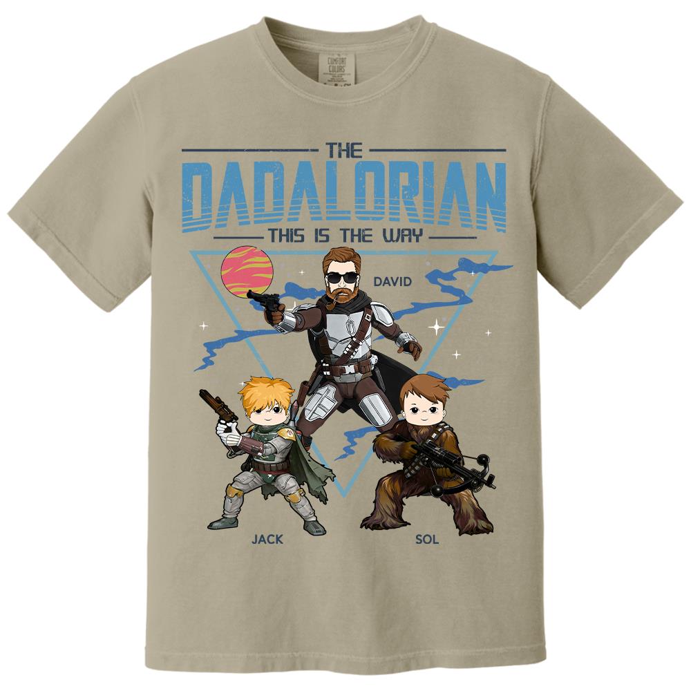 The Dadalorian This Is The Way Personalized Shirt For Dad Father's Day Gift T1807 Hv01